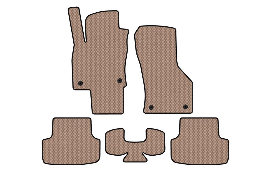 Seat Leon 2013-2020 Alfombrillas de Goma Carsuit (Beige) Image