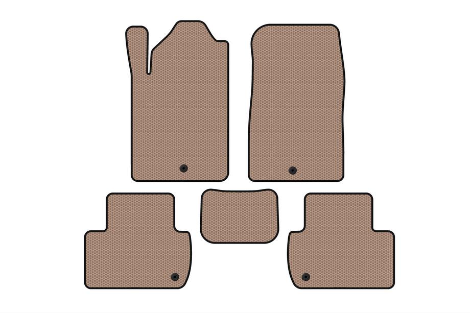 SsangYong Rexton I 2001-2017 Alfombrillas de Goma Carsuit (Beige) Image