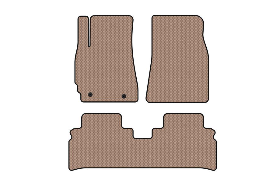 Toyota Highlander 2000-2008 Alfombrillas de Goma Carsuit (Beige) Foto 1