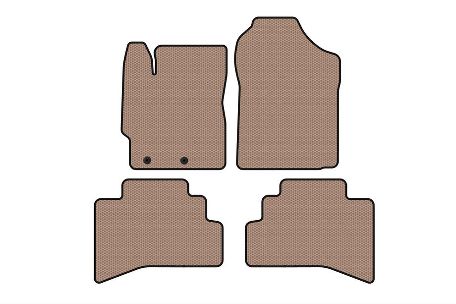 Toyota Prius C 2012-2019 Alfombrillas de Goma Carsuit (Beige) Image