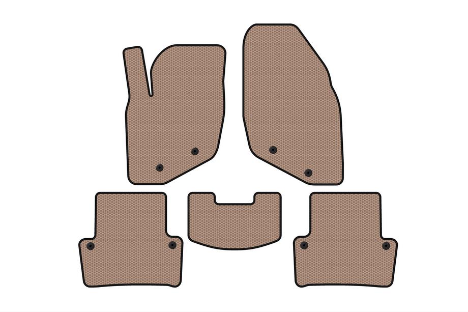 Volvo XC70 2000-2007 Alfombrillas de Goma Carsuit (Beige) Image