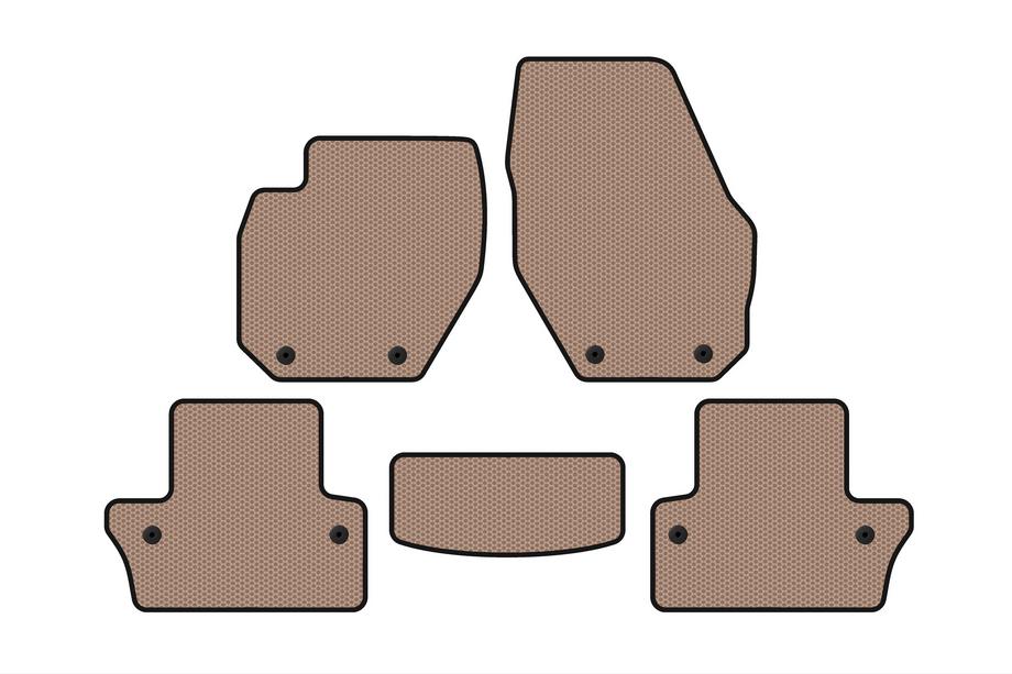 Volvo V60 2011-2018 Alfombrillas de goma Carsuit (SW, beige) Foto 1