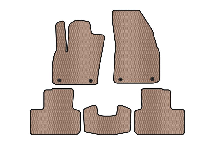 Volvo XC40 2018- Alfombrillas de Goma Carsuit (Beige) Image