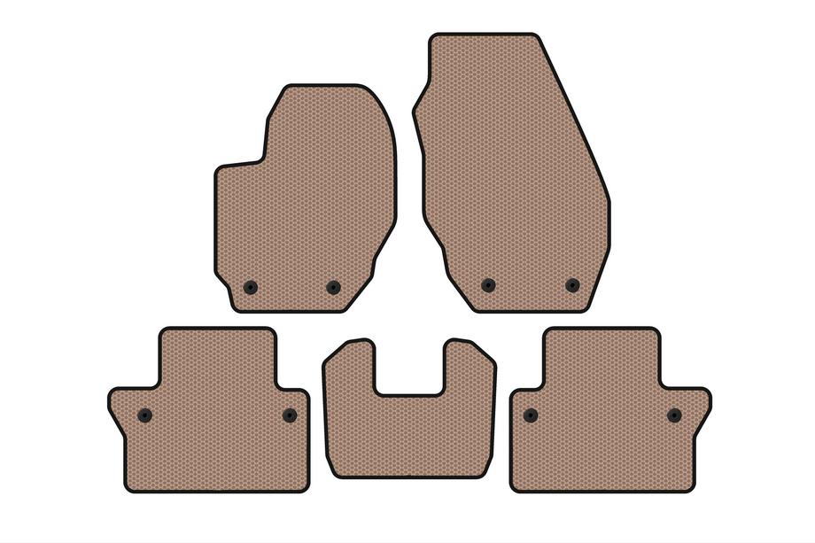 Volvo V70 2007-2013 Alfombrillas de Goma Carsuit (Beige) Foto 1