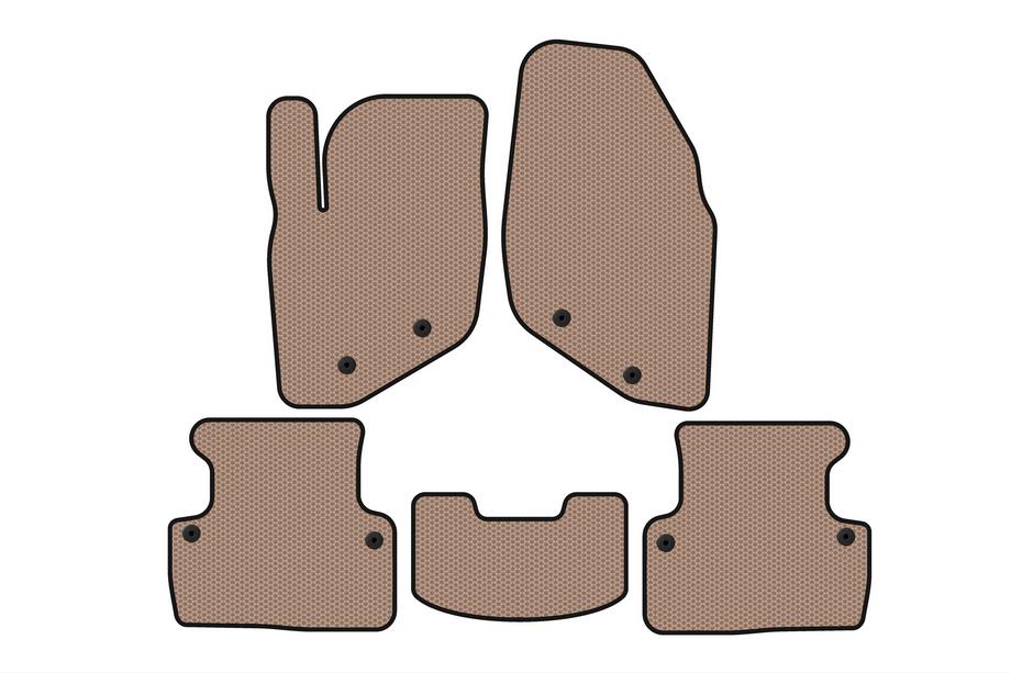 Volvo V70 2000-2007 Alfombrillas de Goma Carsuit (Beige) Image
