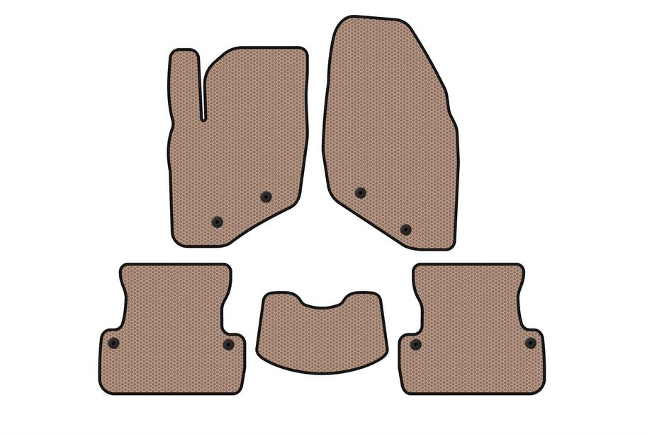 Volvo S60 2000-2009 Alfombrillas de goma Carsuit (SD, beige) Image