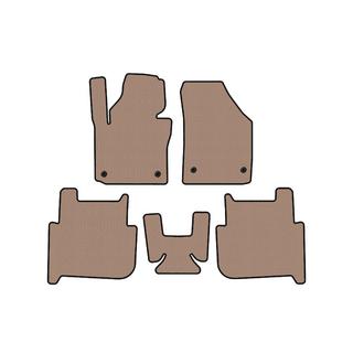 Alfombrillas de goma Carsuit (2 filas, 2006-2010, 7 plazas, beige) Volkswagen Touran 2003-2010 foto 1
