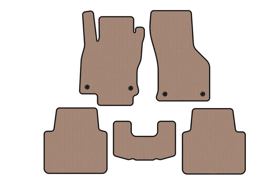 Volkswagen Arteon 2017-2025 Alfombrillas de Goma Carsuit (LB, Beige) Image
