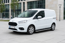 Ford Courier 2014-2023 Estribos Laterales Maydos V1 (2 uds, acero inoxidable) foto 1