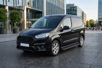 Ford Courier 2014-2023 Estribos Laterales Allmond Black (2 uds., Aluminio) foto 1