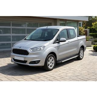 Estribos Laterales RedLine V1 (2 uds., Aluminio) Ford Courier 2014-2023 foto 1