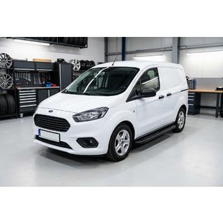 Estribos Laterales Bosphorus Black (2 uds., Aluminio) Ford Courier 2014-2023 foto 1