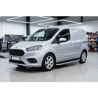 Estribos Laterales Tayga Grey (2 uds., Aluminio) Ford Courier 2014-2023 foto 1