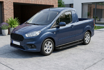 Ford Courier 2014-2023 Estribos Laterales RedLine Black (2 uds., Aluminio) foto 1