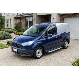 Estribos Laterales Allmond Grey (2 uds., Aluminio) Ford Courier 2014-2023 foto 1