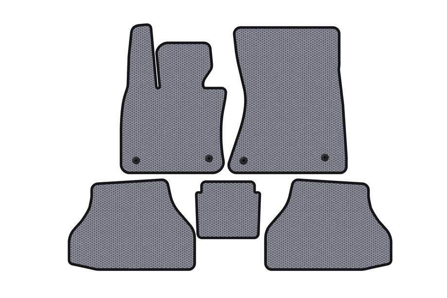 BMW X6 E71 2008–2014 Alfombrillas de Goma Carsuit V-2 (Gris) Image