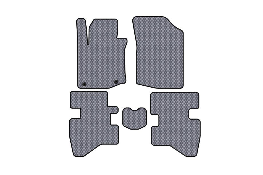 Citroen C-1 2005-2014 Alfombrillas de Goma Carsuit (HB, Gris) Image