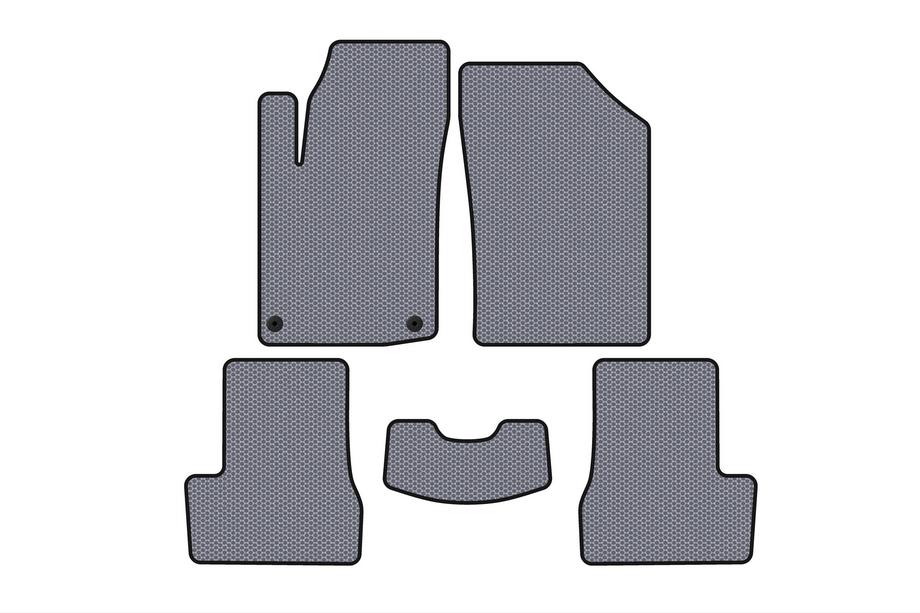 Citroen C-3 2009–2016 Alfombrillas de Goma Carsuit (HB, Gris) Foto 1