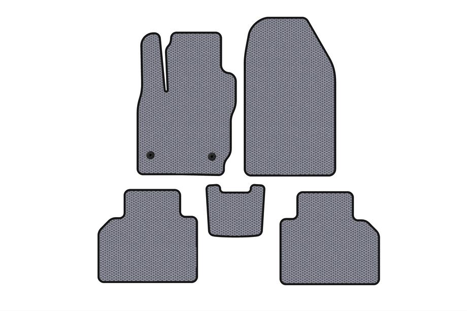 Ford Courier 2014-2023 Alfombrillas de Goma Carsuit (Gris) Image