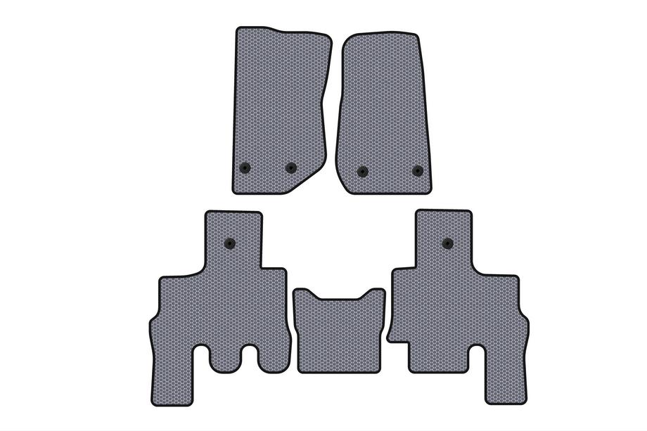 Jeep Wrangler 2007-2017 Alfombrillas de Goma Carsuit (Gris) Image