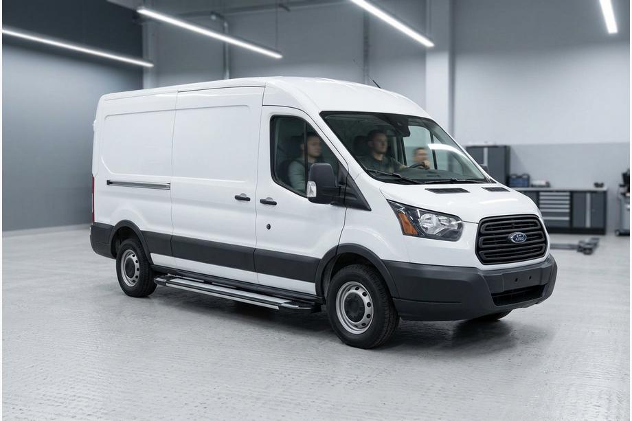 Ford Transit 2014- Estribos Laterales Rainbow (2 uds., Aluminio) Image