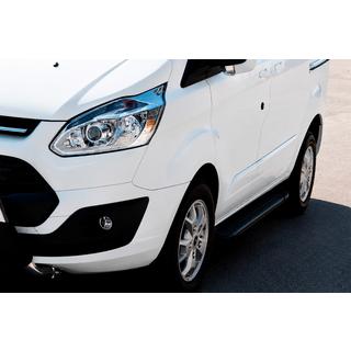 Estribos Laterales Allmond Black (2 uds., Aluminio) Ford Custom 2013-2022 foto 1