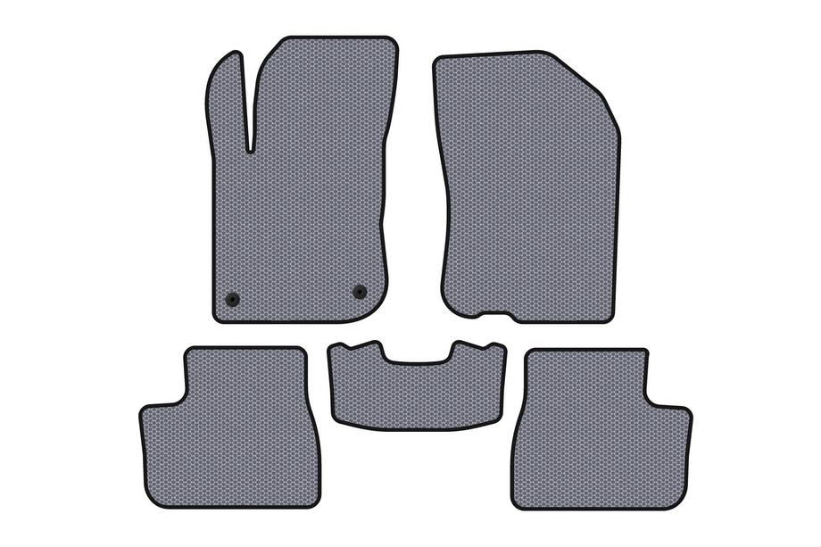 Peugeot 208 2012-2019 Alfombrillas de Goma Carsuit (Gris) Foto 1