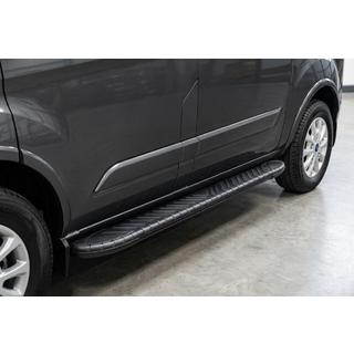 Estribos Laterales Bosphorus Black (2 uds., Aluminio) Ford Custom 2013-2022 foto 1