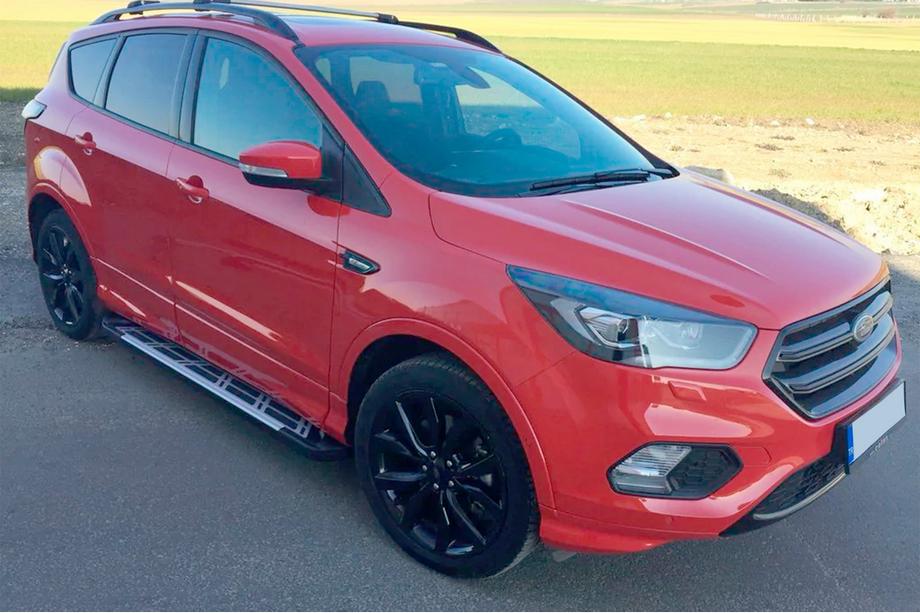 Ford Kuga/Escape 2013-2019 Estribos Laterales Sunrise (2 uds., Aluminio) Con moldura negra en las puertas Foto 2