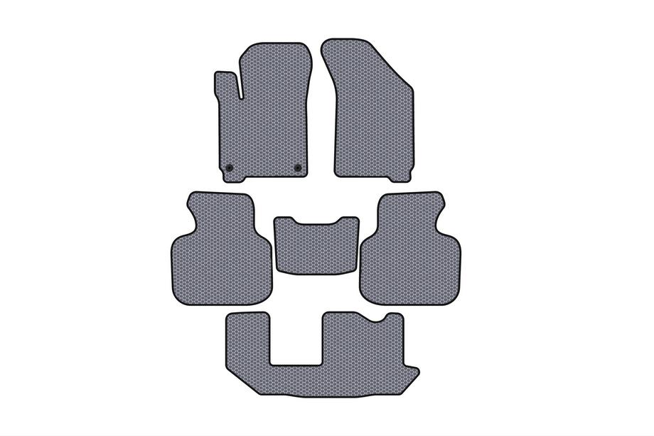 Dodge Journey 2008-2020 Alfombrillas de goma Carsuit (2011-2020, 3 filas, 7 plazas, gris) Foto 1