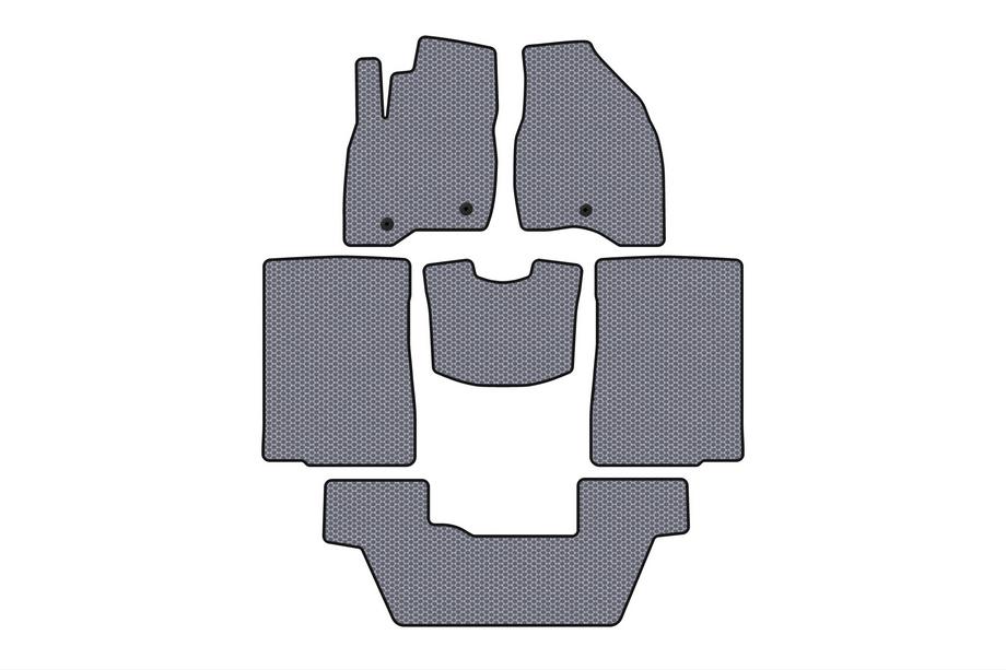 Ford Explorer 2011-2019 Alfombrillas de Goma Carsuit (2015-2017, 3 Filas, 7 Plazas, Gris) Foto 1