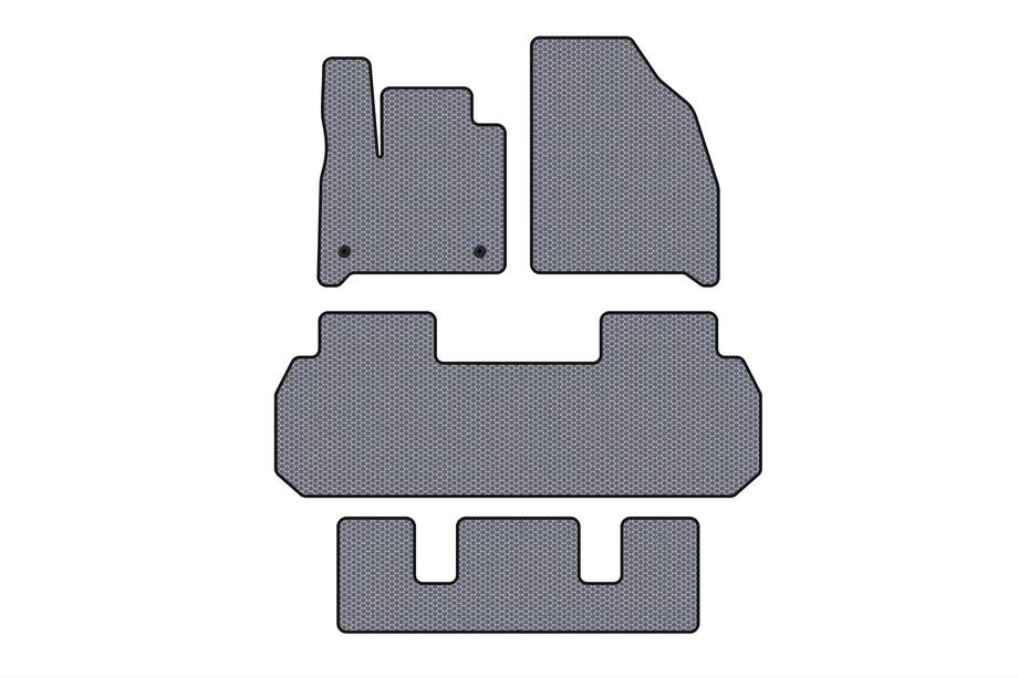 Chevrolet Traverse 2017- Alfombrillas de goma Carsuit (3 filas, gris) Image