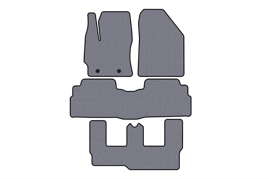 Toyota Verso 2009–2018 Alfombrillas de Goma Carsuit (3 Filas, 7 Plazas, Gris) Foto 1
