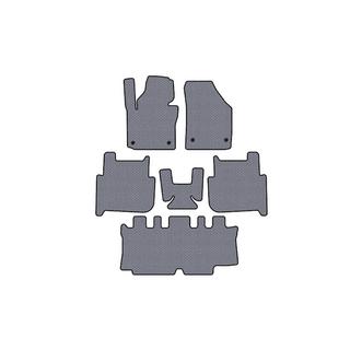 Alfombrillas de goma Carsuit (3 filas, 2006-2010, 7 plazas, gris) Volkswagen Touran 2003-2010 foto 1