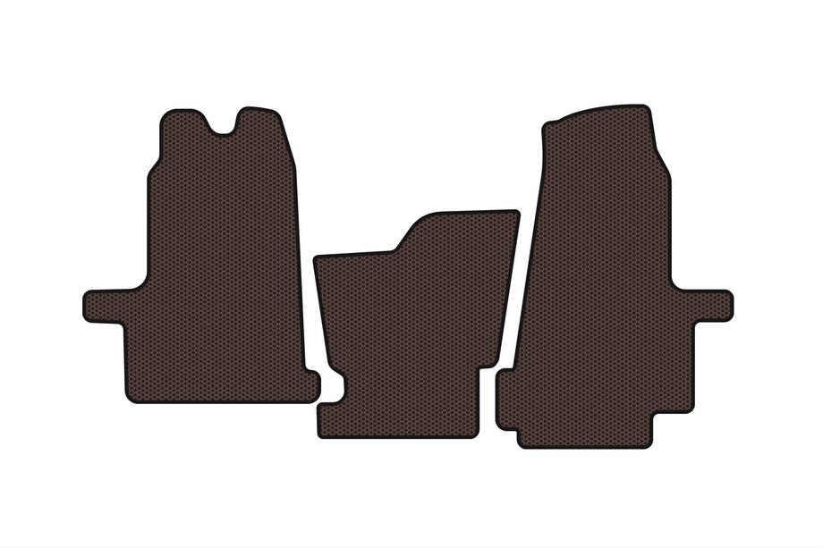 Ford Transit 2000–2014 Alfombrillas de goma Carsuit (2000-2006, automatico, marron) Foto 1