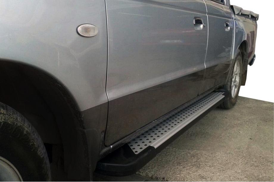 Ford Ranger 2007-2011 Estribos Laterales Allmond Grey (2 uds., Aluminio) Image