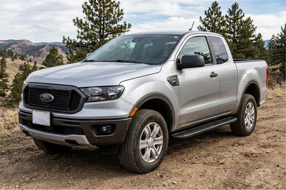Ford Ranger 2011–2022 Estribos Laterales Bosphorus Black (2 uds., Aluminio) Image