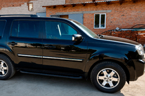 Honda Pilot 2008-2015 Estribos Laterales Allmond Black (2 uds., Aluminio) foto 3