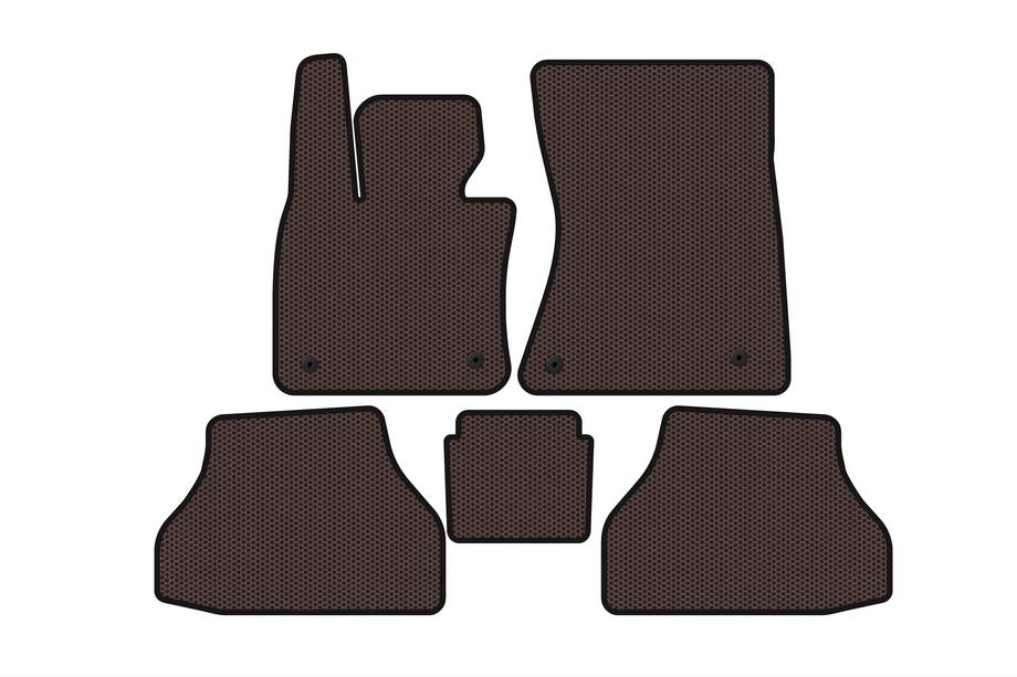 BMW X6 E71 2008–2014 Alfombrillas de Goma Carsuit V-2 (Marrón) Foto 1