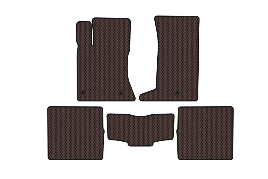 Cadillac SRX 2004-2009 Alfombrillas de goma Carsuit (marrón) Image