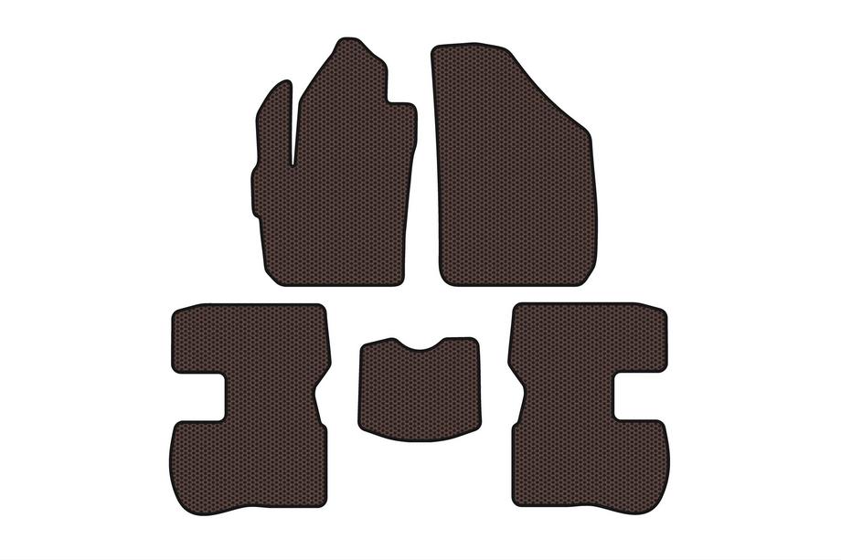Chery Kimo 2007-2015 Alfombrillas de Goma Carsuit (Marrón) Image