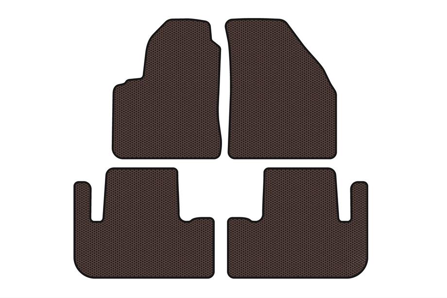 Chevrolet Tacuma/Rezzo 2000-2008 Alfombrillas de Goma Carsuit (Marrón) Image