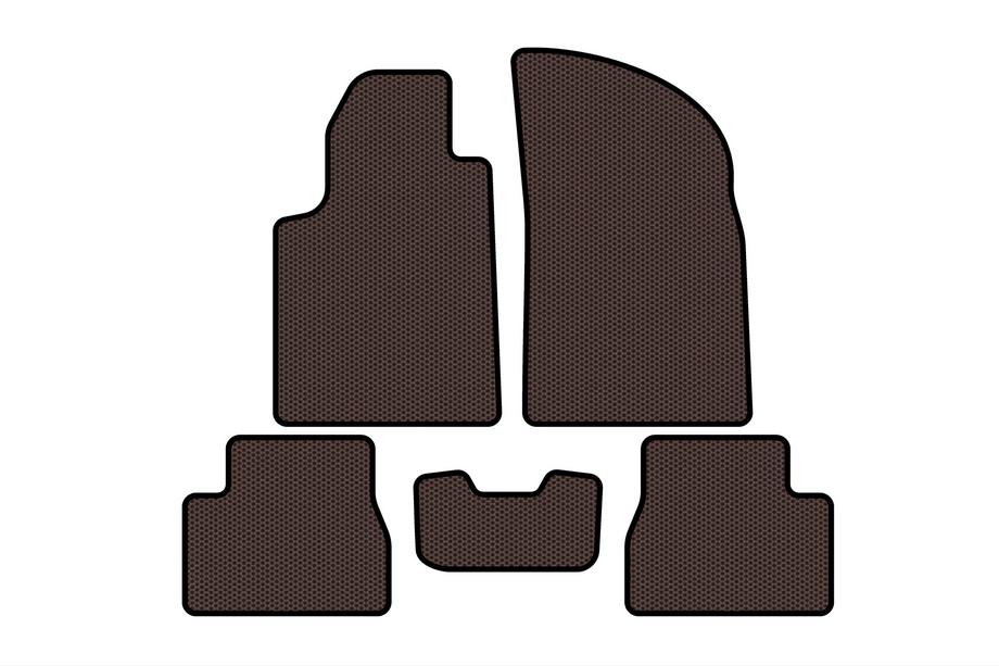 Citroen C-3 2002-2009 Alfombrillas de Goma Carsuit (Marrón) Image