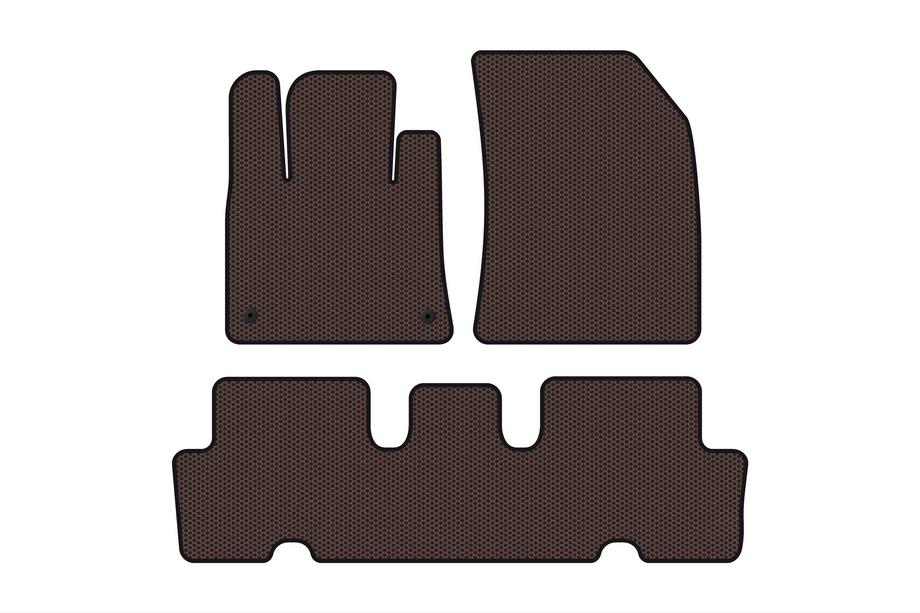 Citroen C-4 Picasso 2013–2022 Alfombrillas de Goma Carsuit V1 (2 Filas, Marrón) Foto 1