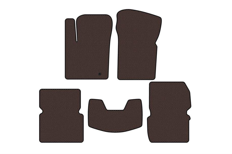 Dodge Avenger 2007-2014 Alfombrillas de Goma Carsuit (Marrón) Image