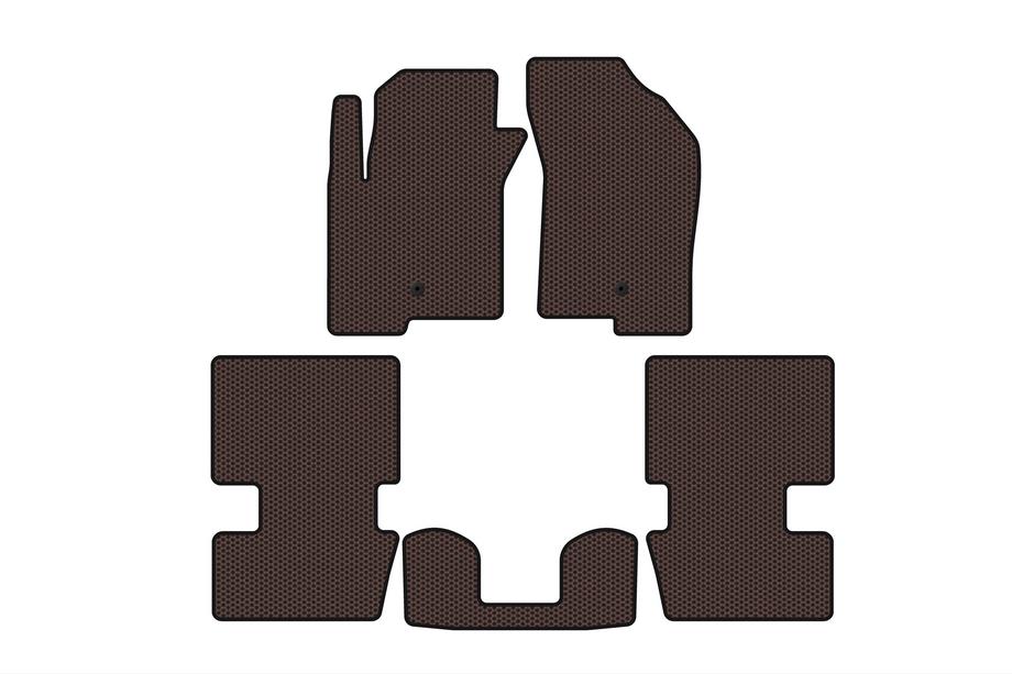 Dodge Caliber 2006-2011 Alfombrillas de goma Carsuit (HB, marrón) Image