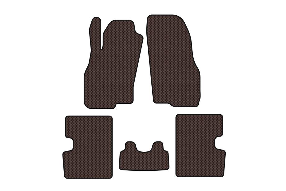 Fiat Punto Grande/EVO 2006-2018 Alfombrillas de Goma Carsuit (HB, 5 Puertas, Pre-Restyling, Marrón) Foto 1