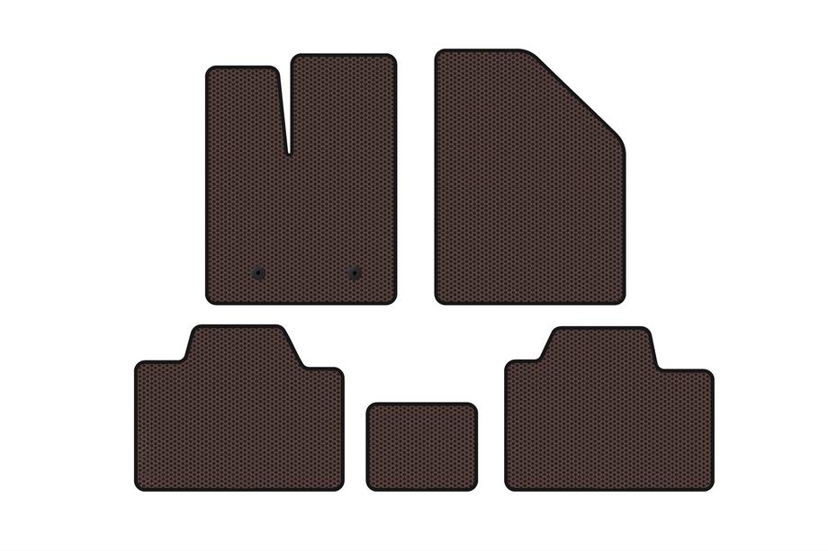 Ford Edge 2006-2014 Alfombrillas de Goma Carsuit (Marrón) Image