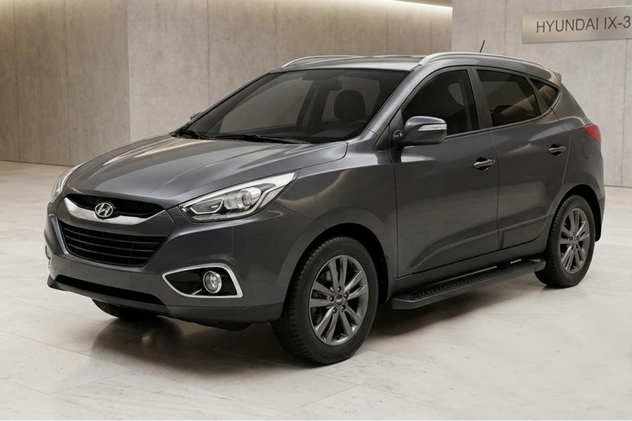 Hyundai IX-35 2010-2015 Estribos Laterales Allmond Black (2 uds., Aluminio) Image