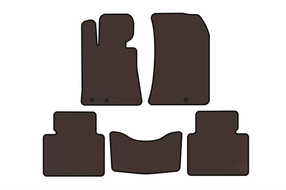 Hyundai Genesis BH 2008-2013 Alfombrillas de Goma Carsuit (Marrón) Image